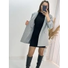 Açık Gri Oversize Ceket