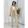 Bej Blazer Ceket Takım