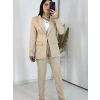 Bej Blazer Ceket Takım