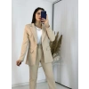 Bej Blazer Ceket Takım
