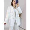 Beyaz Blazer Ceket Takım