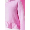 Fırfırlı Müslin Bluz Pembe