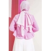Fırfırlı Müslin Bluz Pembe