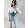 Jean Detaylı Crop Gömlek
