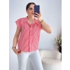 Kırmızı Beyaz Çizgili Gömlek