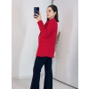 Kırmızı Blazer Ceket Takım