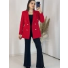 Kırmızı Blazer Ceket Takım