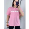 Mıu Pembe Oversize Tshirt