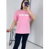Mıu Pembe Oversize Tshirt