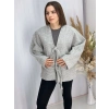 Önü Bağlamalı Kaşe Ceket Gri