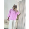 Pembe Ayrobin Salaş Gömlek