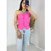 Pembe Tek Omuz Yelek