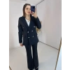 Siyah Blazer Ceket Takım