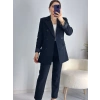 Siyah Düğmeli Ceket Takım