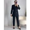 Siyah Düğmeli Ceket Takım