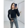 Siyah Parmak Geçirmeli Bluz