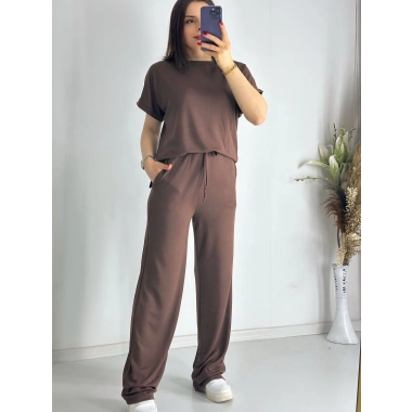 Acı Kahve Rahat Modal Eşofman Takım