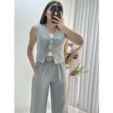 Bağlamalı Tensel Takım Gri