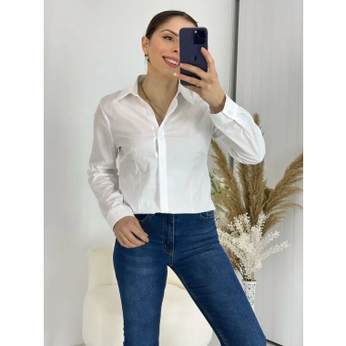 Beyaz kadın Gömlek