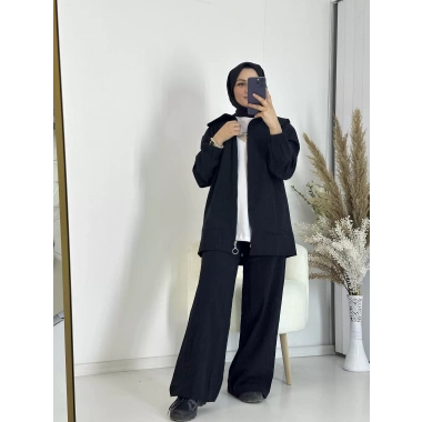 Gemici Yaka Fermuarlı İkili Takım