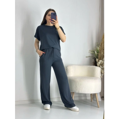 Gri Rahat Modal Eşofman Takım