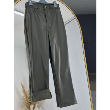 Haki Deri Pantolon