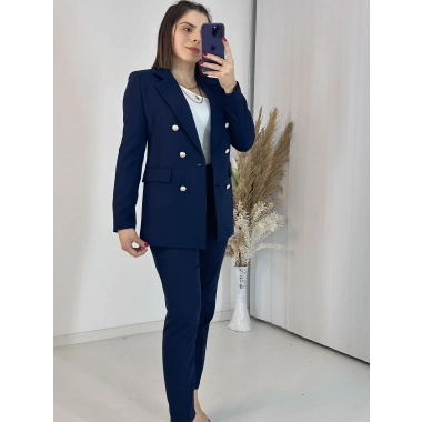 Lacivert Blazer Ceket Takım