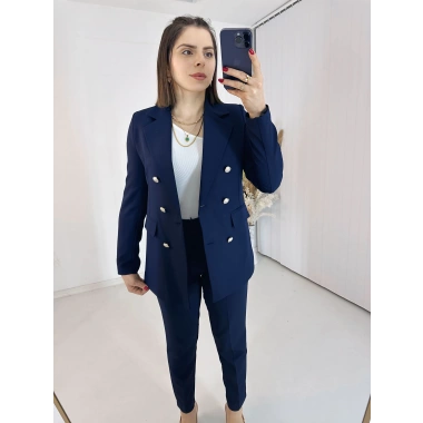 Lacivert Blazer Ceket Takım