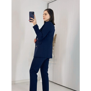 Lacivert Blazer Ceket Takım