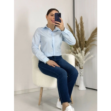 Mavi Kadın Gömlek