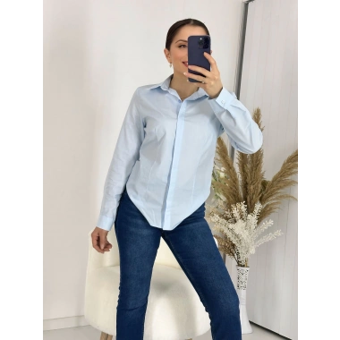 Mavi Kadın Gömlek