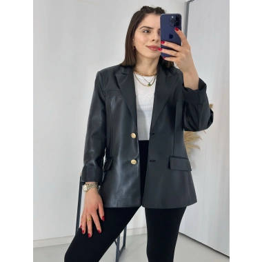 Premium Kalite Gold Düğme Blazer Ceket