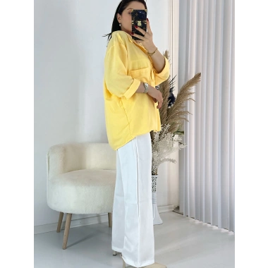 Sarı Ayrobin Salaş Gömlek