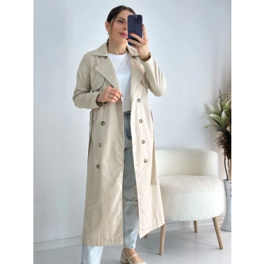 Taş Kemerli Klasik Trenç