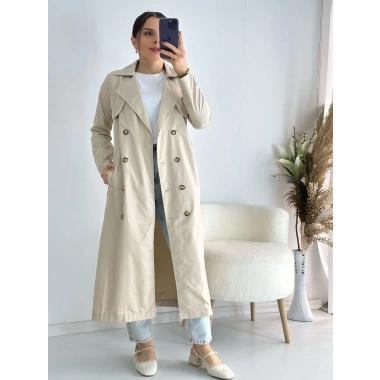 Taş Kemerli Klasik Trenç