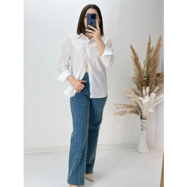 Yüksek Bel Palazzo Jean