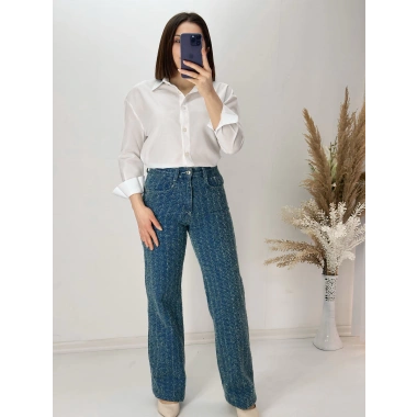 Yüksek Bel Palazzo Jean