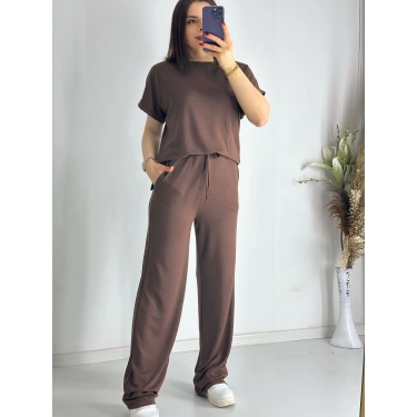 Acı Kahve Rahat Modal Eşofman Takım