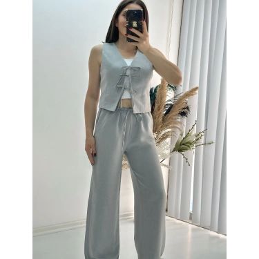 Bağlamalı Tensel Takım Gri