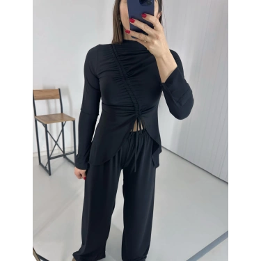 Sandy Kumaş Büzgülü Takım