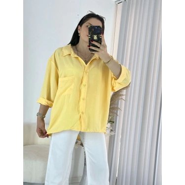 Sarı Ayrobin Salaş Gömlek