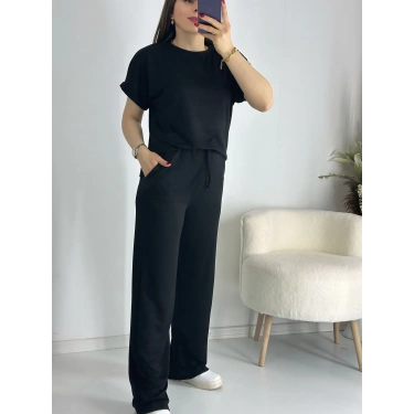 Siyah Rahat Modal Eşofman Takım