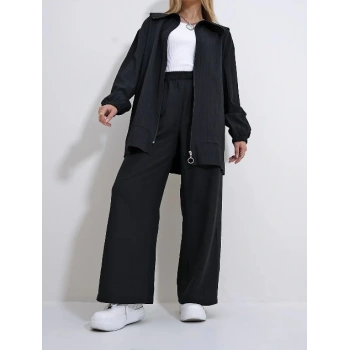 Gemici Yaka Fermuarlı İkili Takım