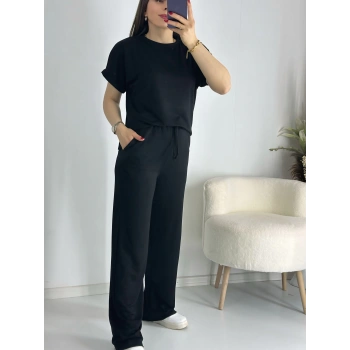 Siyah Rahat Modal Eşofman Takım