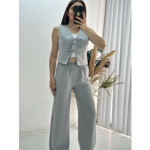 Bağlamalı Tensel Takım Gri