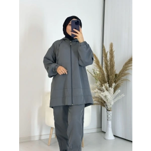 Fermuarlı İkili Takım Antrasit