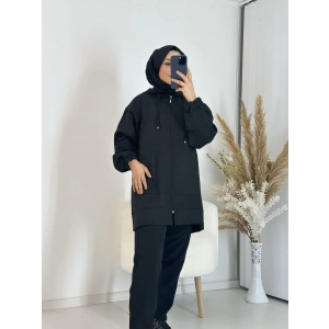 Fermuarlı İkili Takım Siyah