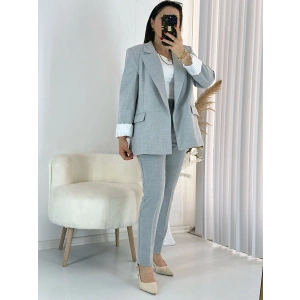 Gri Premium Ceket Pantolon Takım