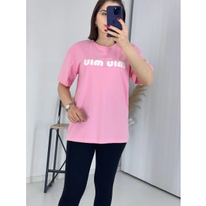 Mıu Pembe Oversize Tshirt
