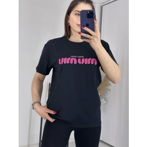 Mıu Siyah Oversize Tshirt